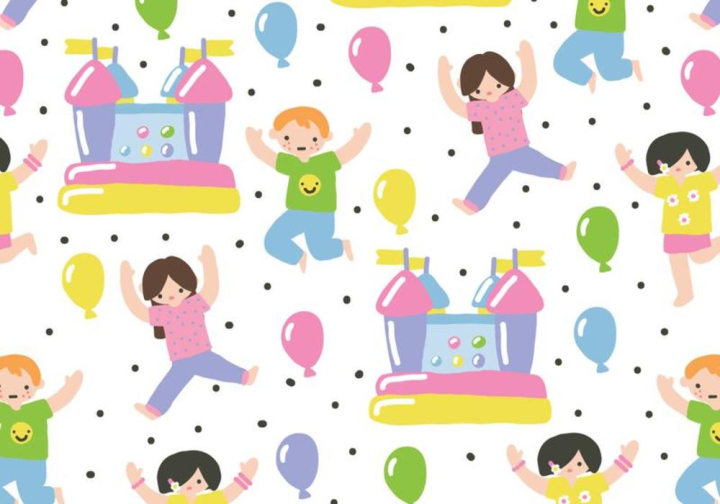 bounce house,bounce,house,party,children,boy,girl,pattern,background,repeat,fun,play,playground,jumping,castle,vector,happy,cartoon,bouncy,jump,kid,tower,illustration,childhood,design,outside,rubber,game,spring,park