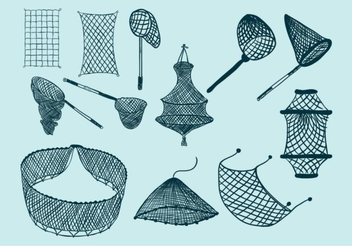 butterfly catcher thin line icon. catcher, fishnet icon.