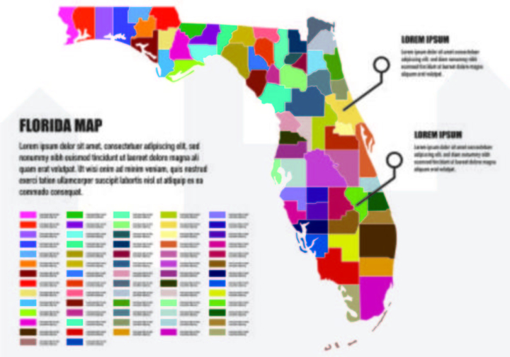 illustration,geography,travel,united,vector,usa,florida,map,state,symbol,graphic,icon,concept,sign,nation,states,location,county,floridan,country,border,shape,city,idea,florida keys,map florida,district,territory,florida map,infographic