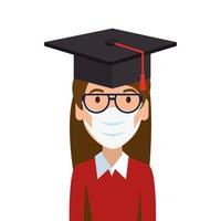 happy,hat,woman,face,design,character,illustration,education,person,mask,celebration,graduation,success,pupil,achievement,academic,student,young,learning,degree,using,2019,pandemic,vector,study,graduate,teenager,coronavirus,covid,cove,vecteezy