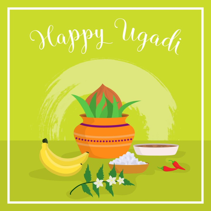 Free: Flat Ugadi Vector Illustration - nohat.cc