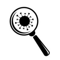 Loupe icon vector. Magnifier in flat style. Search sign concept
