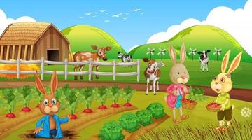 nature,cartoon,cute,forest,girl,animals,kids,female,rabbit,farm,people,character,decoration,house,home,clipart,clip,illustration,eps,adorable,garden,bunny,scenery,outside,child,pets,fiction,family,story,scene,vecteezy