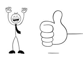 Best Free Happy Stickman Illustration download in PNG & Vector format