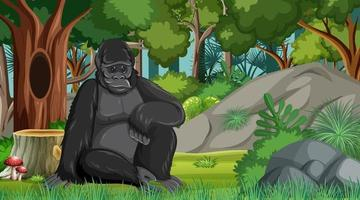cartoon,tree,cute,forest,africa,animals,monkey,gorilla,color,landscape,ecology,african,safari,illustration,eps,creature,tropical,jungle,horizontal,branch,objects,life,outside,group,warm,scene,action,environment,alive,adventure,vecteezy