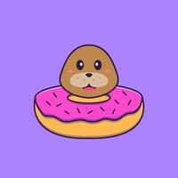 cute,pink,candy,background,delicious,color,food,dog,design,party,cafe,white,dessert,collection,round,sweet,icing,cake,breakfast,chocolate,celebration,pets,eat,cream,isolated,bakery,sugar,donut,tasty,snack,vecteezy