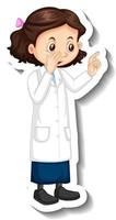 human,cartoon,cute,girl,woman,kids,lab,female,art,people,character,clipart,clip,illustration,design elements,eps,children,male,objects,standing,educational,learn,equipment,small,pupil,little,isolated,activity,uniform,scientist,vecteezy
