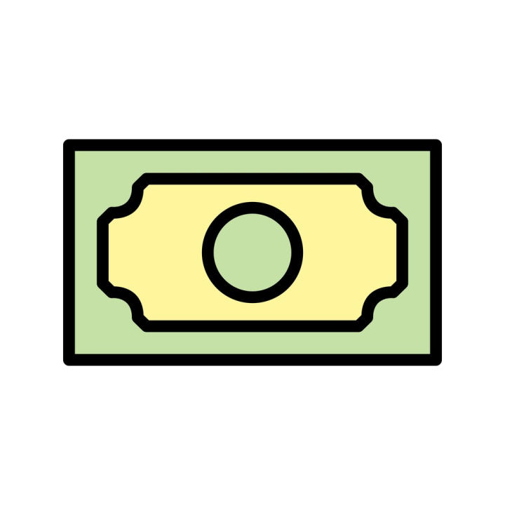 Bank note Vector Icon - Nohat - Free for designer