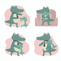 cartoon,cute,happy,girl,hero,doodle,drawn,draw,character,event,illustration,kids,comic,boy,hug,child,celebration,friendship,strong,family,mascot,joy,concept,parenthood,young,crocodile,son,father,daughter,dad,vecteezy