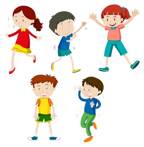 Free: A Set of Children Dancing 