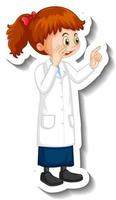 human,cartoon,cute,girl,woman,kids,lab,female,art,people,character,clipart,clip,illustration,eps,children,education,male,objects,standing,pose,action,educational,learn,equipment,gown,isolated,living,uniform,scientist,vecteezy