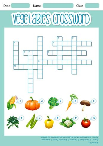Free: A vegetable crossord concept nohat cc
