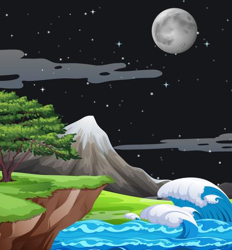 Soul Lake Pen Drawing, Moon, Night, Nature, Landscape, Fantasy Art, Folk  Art,mountains, River A4 Size Print - Etsy