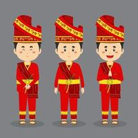holiday,cartoon,red,cute,happy,hat,girl,female,people,asian,character,illustration,children,smile,oriental,country,couple,male,boy,indonesia,culture,ethnic,accessories,costume,headdress,padang,minang,greeting,vector,traditional,vecteezy