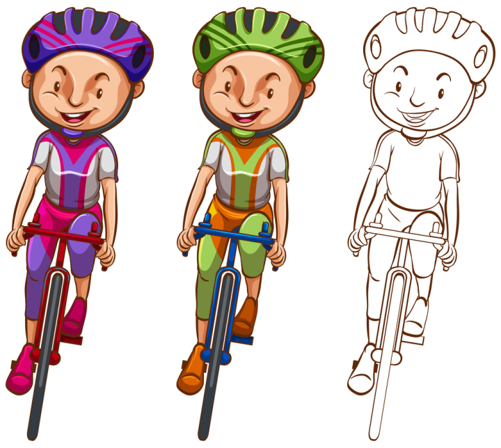 isolated,white,clipping,path,object,fit,healthy,leisure,recreation,fun,sport,athlete,activity,exercise,doodle,drafting,outline,sketching,template,man,cycling,cylist,bike,bicycle,illustration,graphic,picture,clipart,clip-art,clip