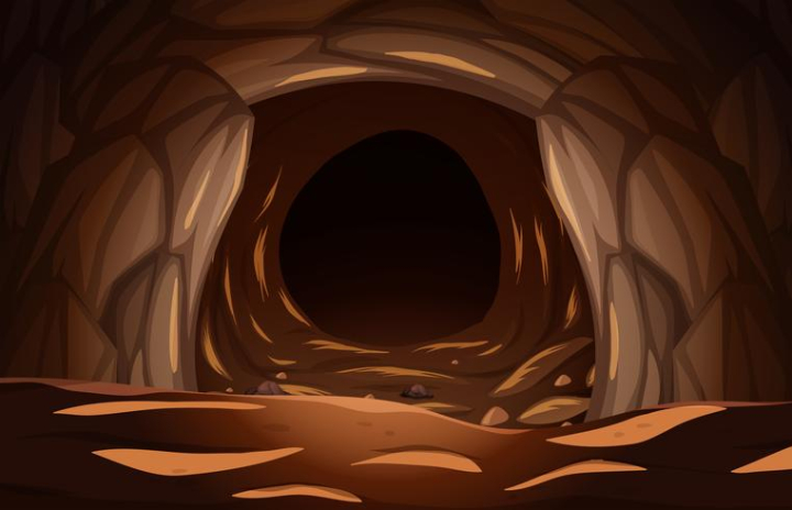 Free: A dark stone cave 