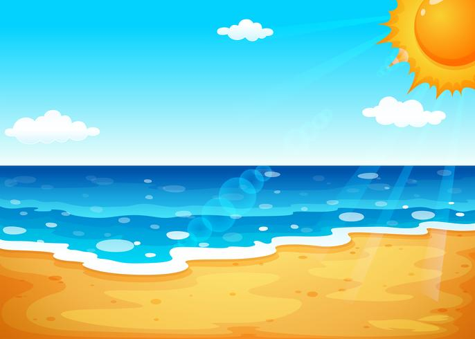 illustration,drawing,graphic,nature,beach,sea,ocean,water,blue,waves,wavelength,high,low,tide,tidal,shore,shoreline,seashore,sand,soil,particles,brown,natural,weather,state,atmosphere,degree,hot,stratosphere,temperature