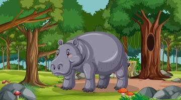nature,cartoon,tree,green,cute,forest,africa,animals,color,natural,ecology,african,safari,creature,tropical,jungle,collection,objects,life,scenery,outside,wood,group,hippopotamus,warm,land,wooden,environment,alive,adventure,vecteezy