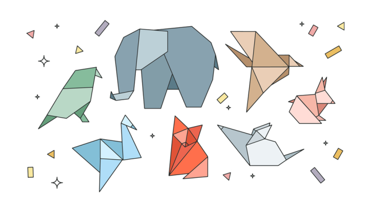 Free: Origami Animals Vector 