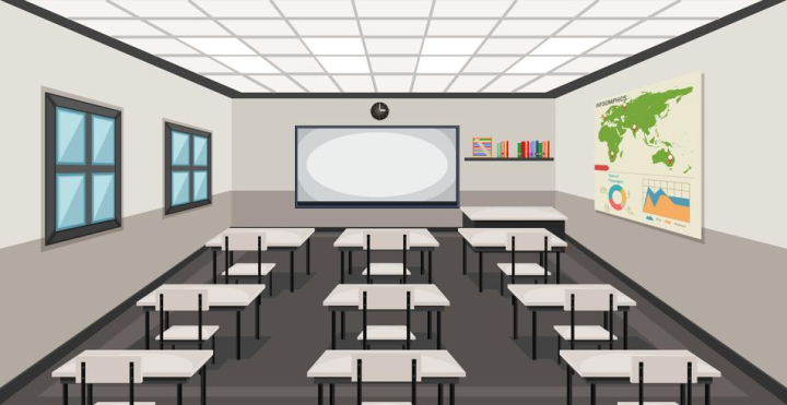interior,class,room,classroom,school,elementary,middle,high,primary,desk,whiteboard,seat,window,indoor,inside,map,book,bookshelf,roof,cartoon,illustration,graphic,picture,clipart,clip,art,background,drawing,image,vector