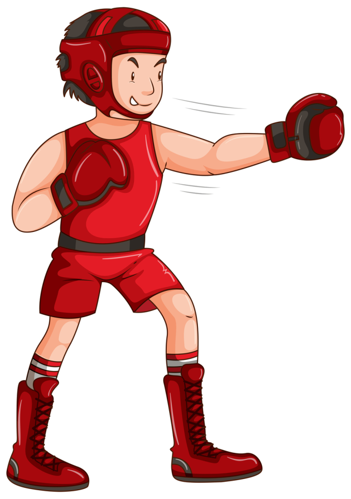 isolated,white,clipping,path,object,fit,healthy,active,leisure,recreation,fun,sport,athlete,activity,exercise,man,boxer,boxing,boxing gloves,red,boots,fighting,punch,illustration,graphic,picture,clipart,clip-art,clip,art