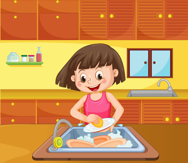 Washing dishes Vectors & Illustrations for Free Download