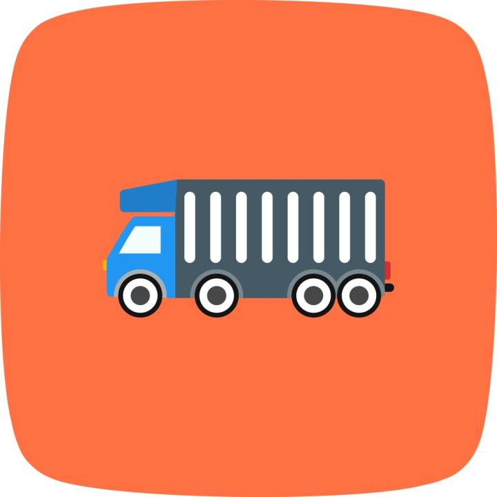 Free: Vector Tipper Truck Icon - nohat.cc