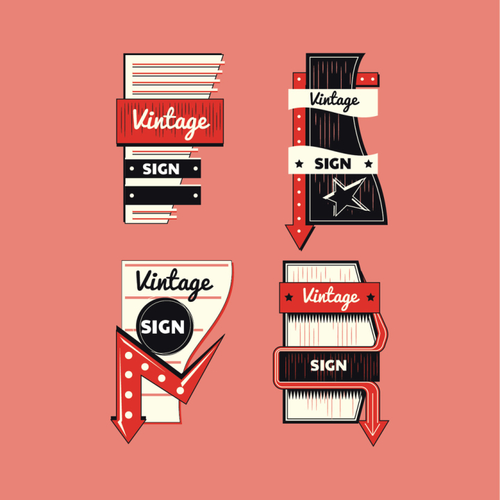 sign,retro,1950s,vintage,vector,casino,banner,shape,sale,ad,motel,style,icon,design,website,template,graphic,free,set,shipping,notebook,new,best,web,modern,concept,communication,price,internet,sketch