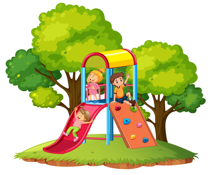 slide,climb,boy,girl,children,kid,tree,park,playground,field,green,illustration,vector,fun,play,childhood,happy,equipment,outdoor,cartoon,activity,amusement,icon,set,leisure,isolated,design,playing,graphic,outside