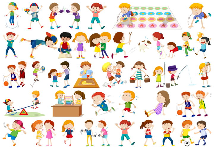 mix,play,eat,learn,exercise,boy,girl,kids,children,fishing,dog,football,character,cartoon,vector,illustration,cute,happy,design,funny,fun,isolated,drawing,animal,graphic,smile,people,education,cheerful,picture