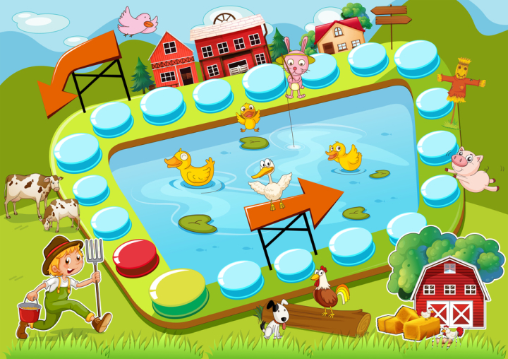 illustration,graphic,drawing,cartoon,picture,clipart,scene,scenery,scenic,landscape,outdoors,outside,maze,puzzle,path,way,game,route,board game,line,fun,complicated,problem,solution,skill,man,farm,farmer,work,working