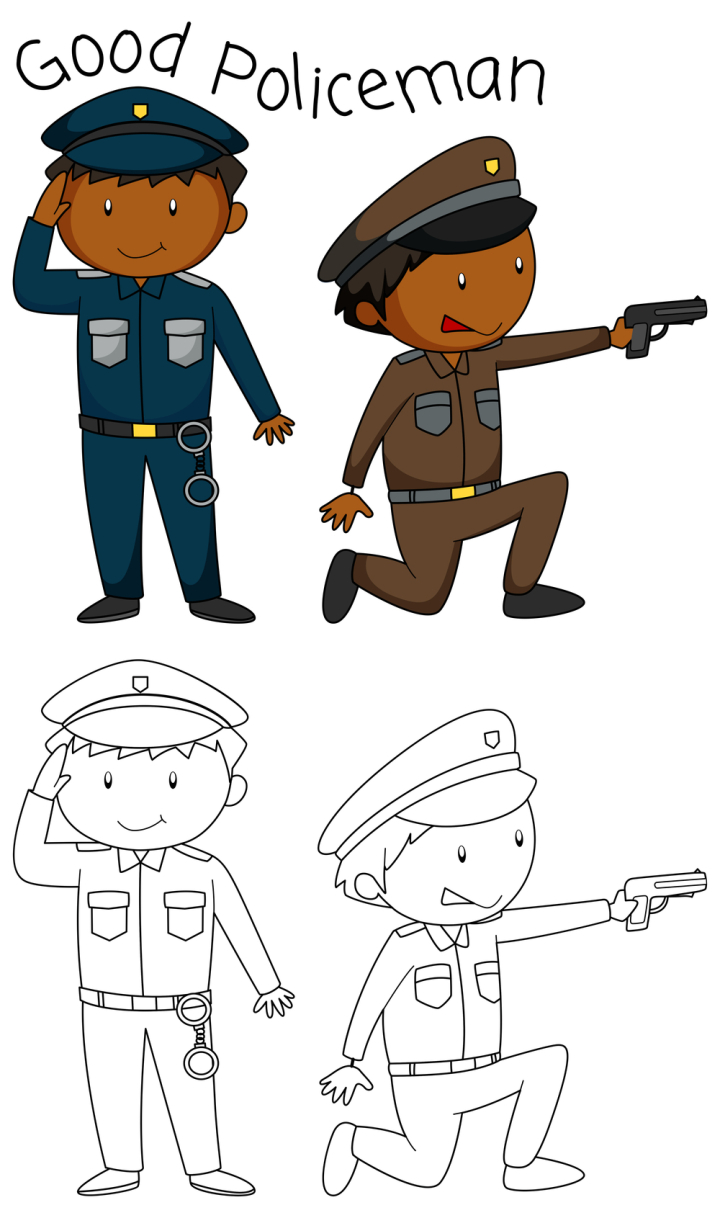 Police Drawing Illustration, A shot criminal, police Officer, hand, people  png | PNGWing
