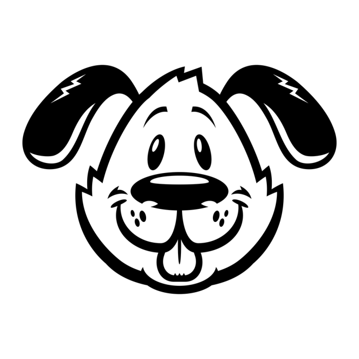 Free: Cute friendly cartoon dog 