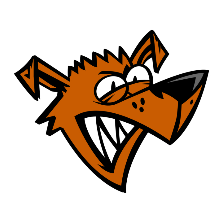 Free: Angry dog cartoon vector illustration 