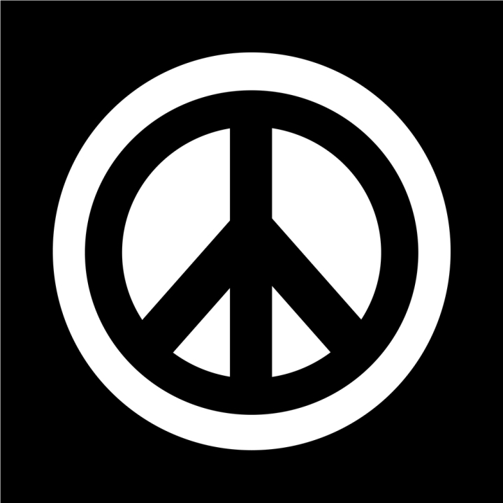 Peace sign, Peace Symbol, Hippie Symbol, green minimal background