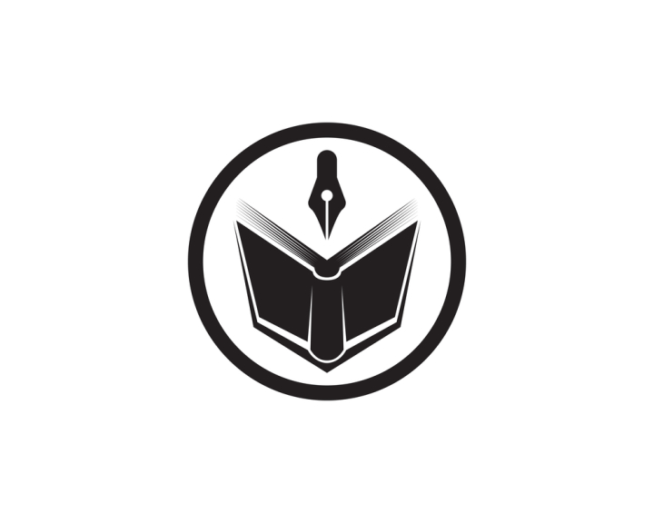 Kid Reading Book Logo Template Design Stock Vector | Adobe Stock