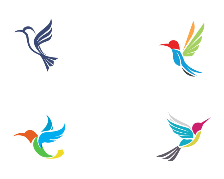 Hummingbird logo design vector template Stock Vector Image & Art - Alamy