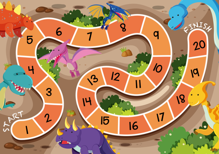 start,finish,template,game,board,design,graphic,background,play,symbol,icon,concept,sign,element,isolated,dinosaur,illustration,vector,animal,cartoon,monster,reptile,cute,prehistoric,jurassic,art,character,creature,dino,wild