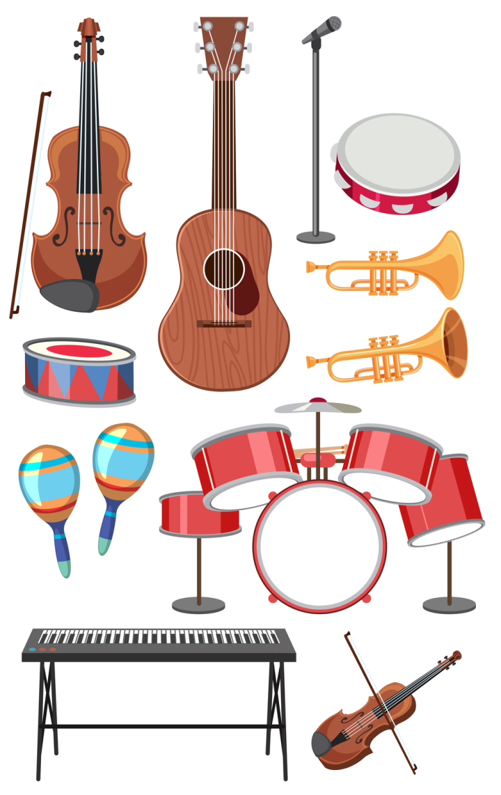 Free Set Of Music Instruments Nohat Cc