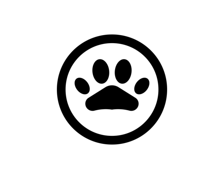 Free: Foot print dog animal pet logo and symbols 