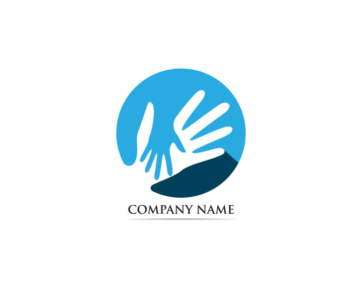 hand care logo design template. hand silhouette vector icon illustration.  3565137 Vector Art at Vecteezy