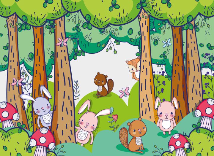 Update more than 127 beautiful forest drawing with animals best
