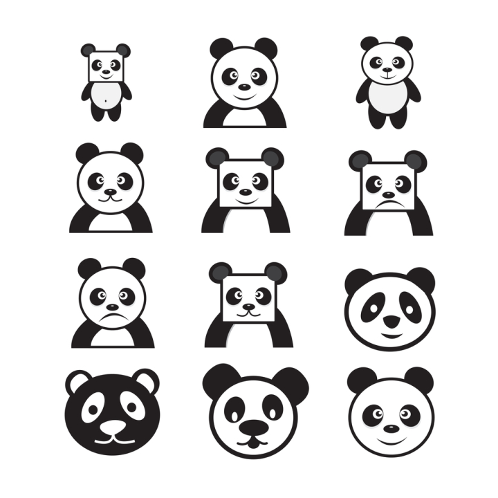 Panda cartoon character sign design 9341237 PNG