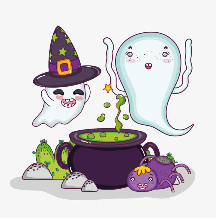 halloween,ghosts,cauldron,pot,cartoons,stones,celebration,spooky,monster,funny,scary,isolated,art,icon,autumn,symbol,trick,costume,decoration,evil,collection,child,october,element,web,smile,face,creepy,drawing,tombstone