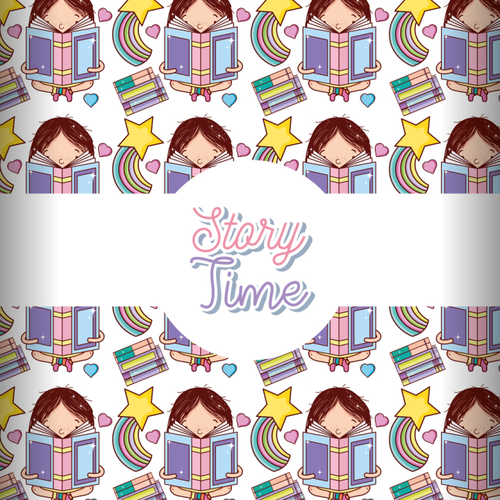 cute,girls,books,pattern,background,story,cartoon,vector,education,illustration,study,character,school,reading,kid,isolated,happy,student,child,artwork,read,activity,teacher,kindergarten,woman,imagination,story time,learning,library,fun