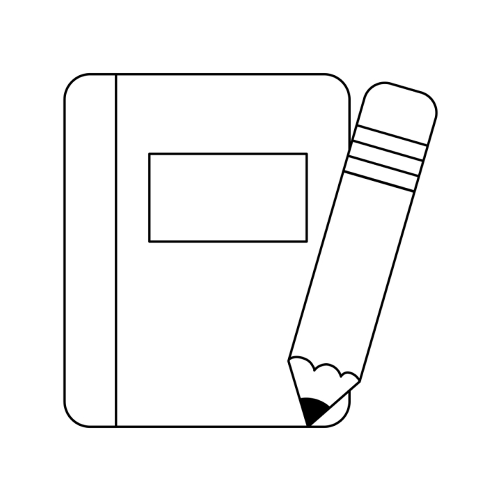 Book Pen Icon Vector. Education Illustration. Learning Logo Symbol. Stock  Vector