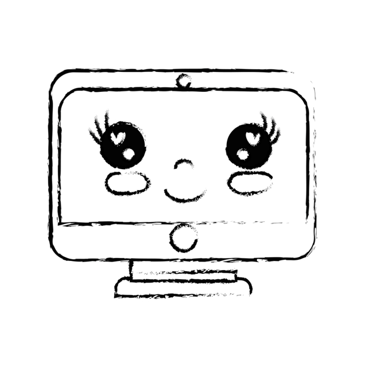 Free: figure kawaii cute happy screen monitor - nohat.cc