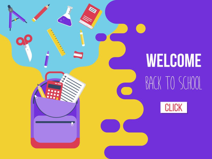 Welcome Back To School Poster Stock Illustration - Download Image