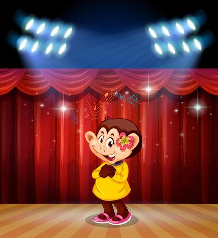 sing,singer,music,note,flower,dress,happy,smile,shoes,cartoon,monkey,character,illustration,vector,animals,cute,isolated,design,fun,mammals,art,ape,nature,wildlife,drawing,graphic,symbol,cheerful,stage,performance