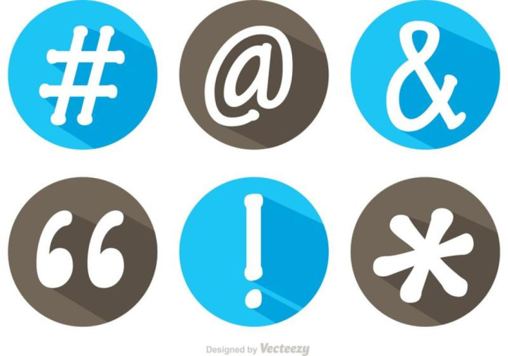 Free: Hashtag Sosial Media Symbol Long Shadow Icons Vector - nohat.cc